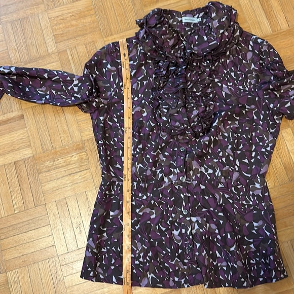 Henry Cottons  Purple Ruffled Women's Top - Picture 4 of 10